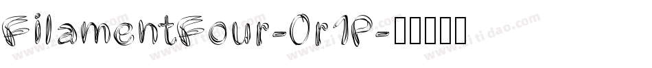FilamentFour-0r1P字体转换