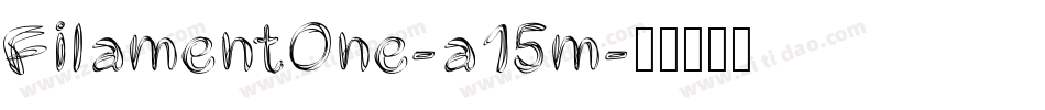 FilamentOne-a15m字体转换