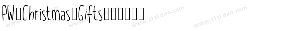 PW-Christmas-Gifts字体转换