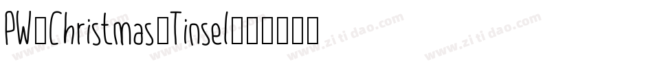 PW-Christmas-Tinsel字体转换
