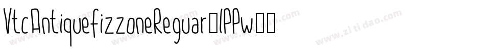 VtcAntiquefizzoneReguar-lPPw字体转换