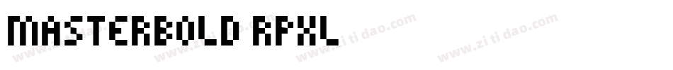 MasterBold-rPxL字体转换