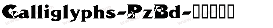 Calliglyphs-PzBd字体转换