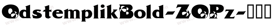 OdstemplikBold-ZOPz字体转换