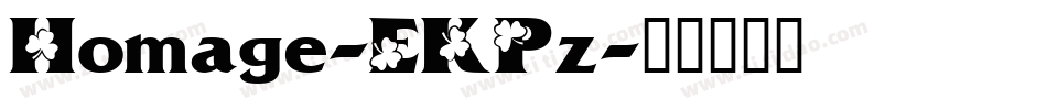 Homage-EKPz字体转换