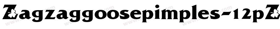 Zagzaggoosepimples-12pZ字体转换