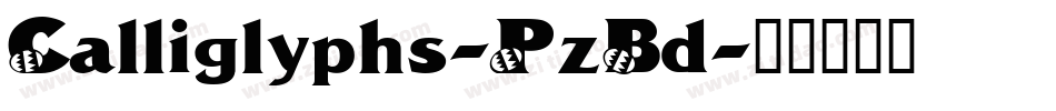 Calliglyphs-PzBd字体转换