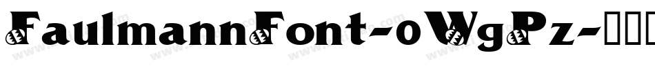FaulmannFont-0WgPz字体转换