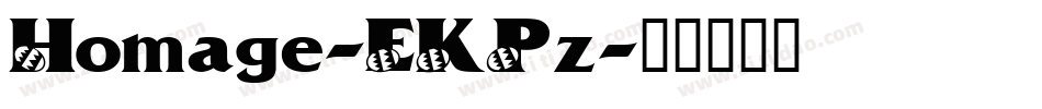 Homage-EKPz字体转换