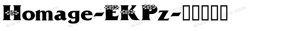 Homage-EKPz字体转换