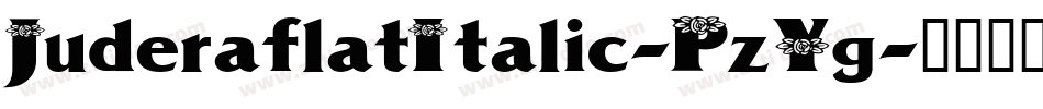 JuderaflatItalic-PzYg字体转换