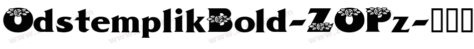 OdstemplikBold-ZOPz字体转换