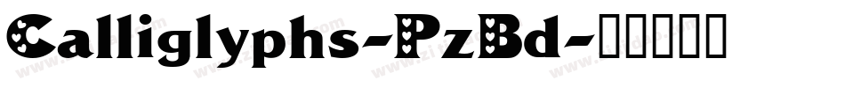 Calliglyphs-PzBd字体转换