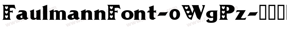 FaulmannFont-0WgPz字体转换