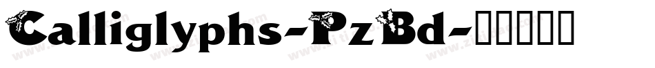 Calliglyphs-PzBd字体转换