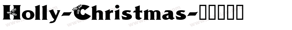 Holly-Christmas字体转换