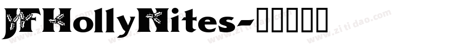 JFHollyNites字体转换