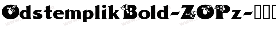 OdstemplikBold-ZOPz字体转换