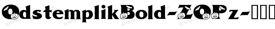 OdstemplikBold-ZOPz字体转换