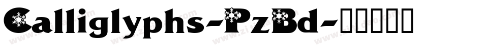 Calliglyphs-PzBd字体转换