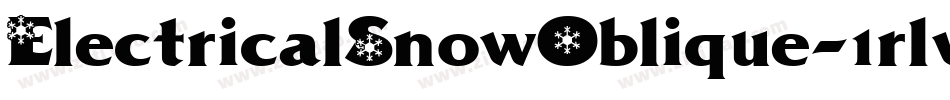ElectricalSnowOblique-1rlv字体转换