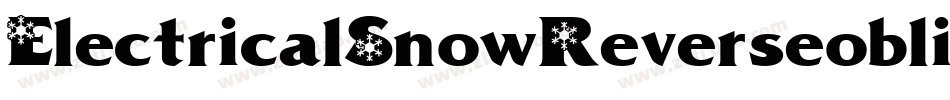 ElectricalSnowReverseoblique-RPnE字体转换