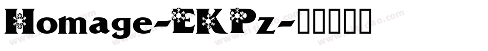 Homage-EKPz字体转换