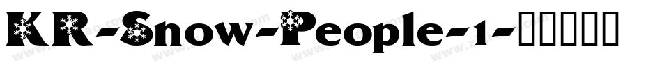 KR-Snow-People-1字体转换