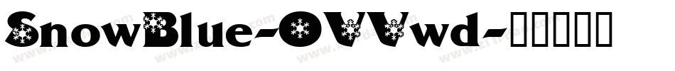 SnowBlue-OVVwd字体转换