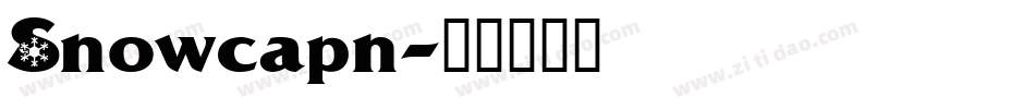 Snowcapn字体转换