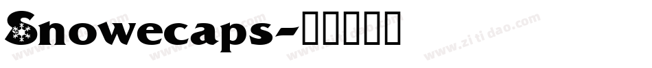 Snowecaps字体转换