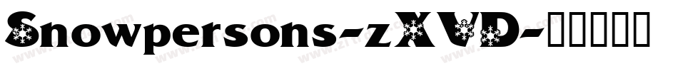 Snowpersons-zXVD字体转换