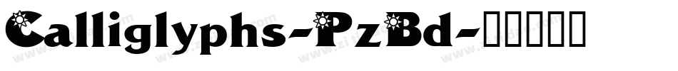 Calliglyphs-PzBd字体转换