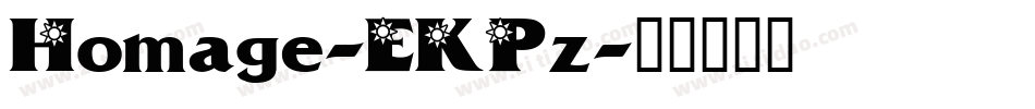 Homage-EKPz字体转换
