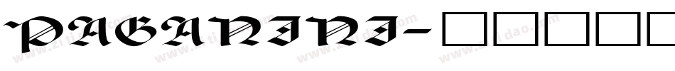 PAGANINI字体转换