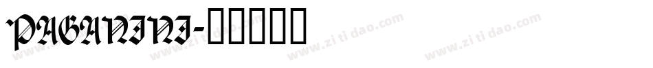 PAGANINI字体转换