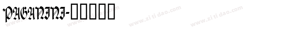 PAGANINI字体转换
