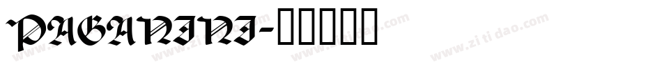 PAGANINI字体转换