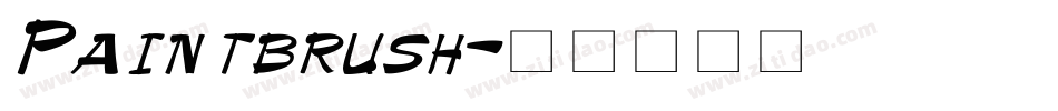 Paintbrush字体转换