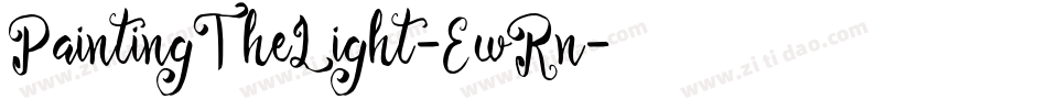 PaintingTheLight-EwRn字体转换