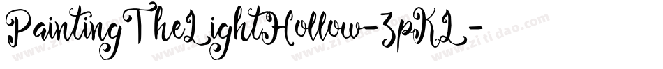 PaintingTheLightHollow-3pKL字体转换