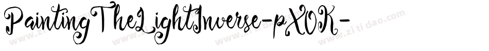PaintingTheLightInverse-pX0K字体转换