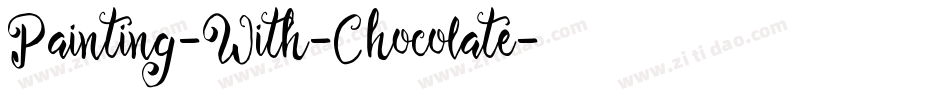 Painting-With-Chocolate字体转换