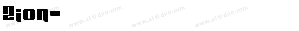 Zion字体转换
