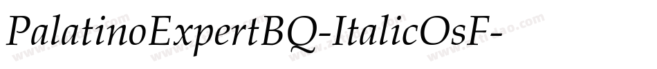 PalatinoExpertBQ-ItalicOsF字体转换