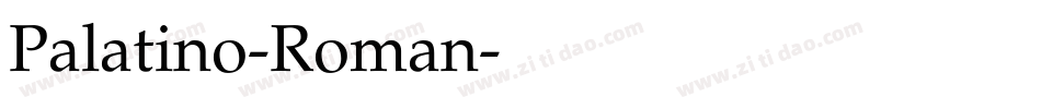 Palatino-Roman字体转换