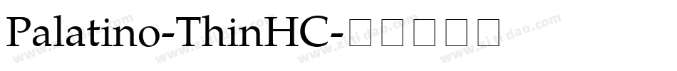 Palatino-ThinHC字体转换