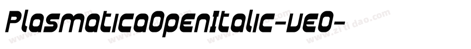 PlasmaticaOpenItalic-veO字体转换