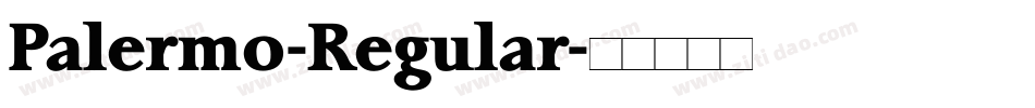 Palermo-Regular字体转换