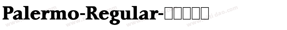 Palermo-Regular字体转换